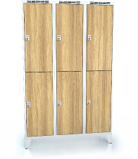 Divided cloakroom locker ALDERA with feet 1920 x 1200 x 500